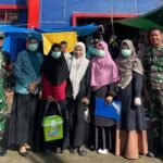 Babinsa Maros Bersama Tim Pengawasan Kesehatan UPDT Sidak Pasar Tradisional