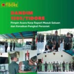 Dandim 1505/Tidore Pimpin Acara Korp Raport Masuk Satuan dan Kenaikan Pangkat Personel