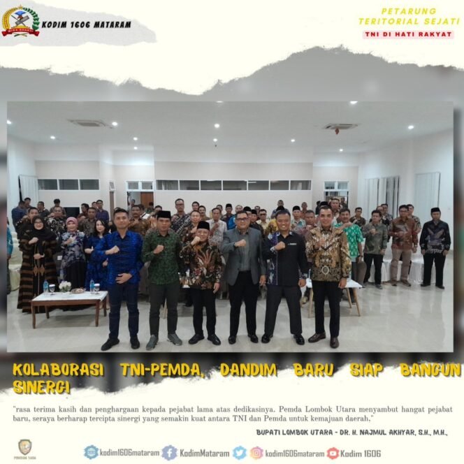 
					Suasana Haru Warnai Pisah Sambut Dandim 1606/Mataram di Lombok Utara