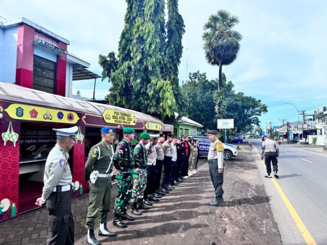 
Personel TNI-Polri Dan Instansi Terkait, Apel Gabungan Sebelum Pemantauan Arus Mudik Lebaran