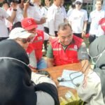 Kodim 1614/Dompu partisipasi kegiatan Donor darah Hut Kabupaten Dompu Ke-210.