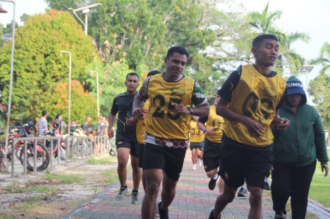 
					Kodim 1001/HSU-BLG Ukur Kondisi dan Kemampuan Prajurit melalui Tes Garjas Periodik