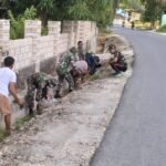 Bina Gotong Royong Bersama Masyarakat, Kodim 1429/Butur Melaksanakan Pembersihan Drainase