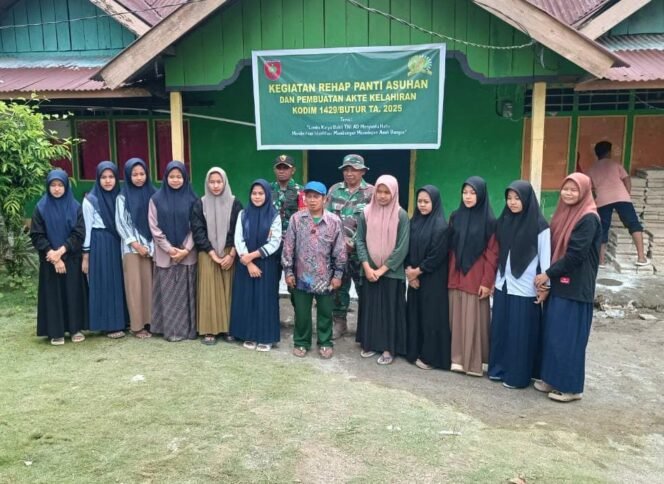 
					Senyum Bahagia Anak anak Panti Asuhan Bangunan Selesai Di Rehabilitasi Kodim 1429/Butur Korem 143/HO