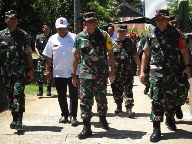 
					Tim Wasev Tinjau Langsung Progres TMMD Ke-124 Kodim 1314/Gorut di Desa Ombulodata