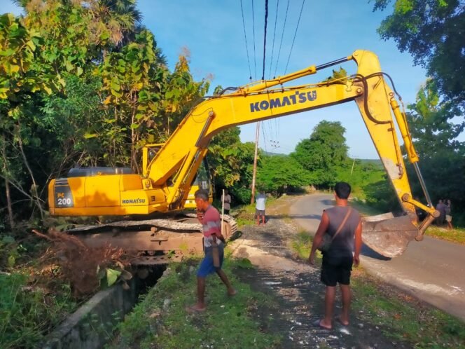 
Progres Hari Pertama Kegiatan TMMD Ke-124 Kodim 1604/Kupang