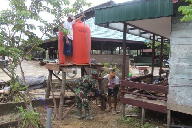 
					Tandon Air Diresmikan, Satgas TMMD Permudah Akses Air Bersih di Mushola Desa Talio