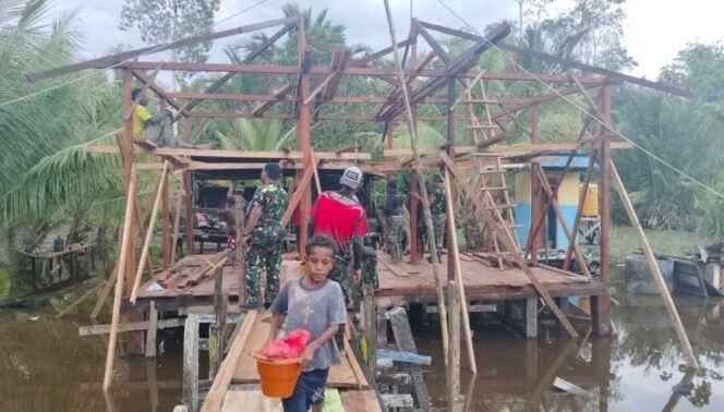 
Pra TMMD ke-124 Kodim 1710/Mimika Dimulai, TNI dan Warga Kompak Bangun Desa