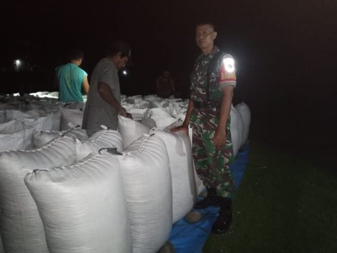 
					Sertu Mastudinur dan Bulog Serap 9 Ton Gabah Petani Malaju