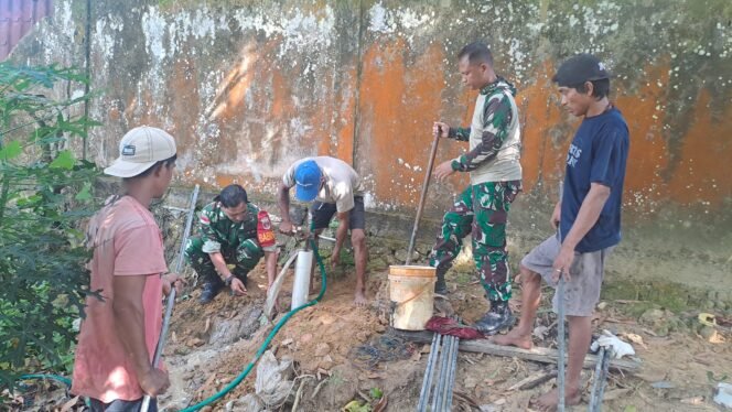 
					Pra TMMD, Kodim 0911/Nunukan Garap Sumur Bor