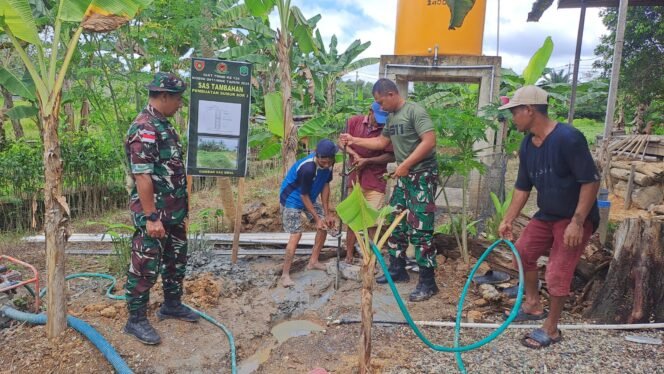 
Program TMMD Ke-124 Kodim 0911/Nunukan Tingkatkan Kualitas Hidup Warga Mansapa