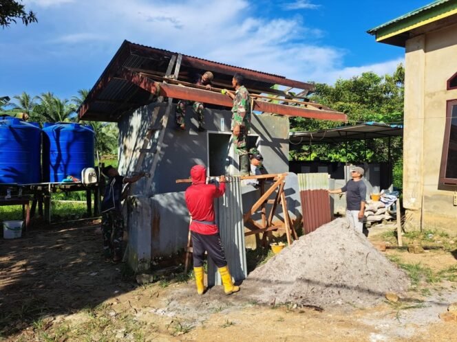 
					Fasilitas MCK Masjid Al-Muhajirin Direnovasi TMMD Ke-124 TNI AD