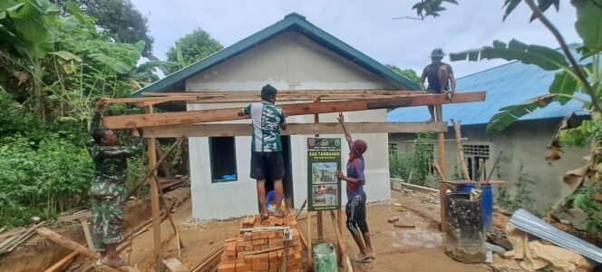 
TMMD Nunukan Revitalisasi Rumah Warga, Tingkatkan Sejahtera