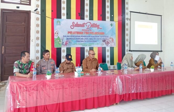 
					Perkuat Sinergi Lintas Sektor: Babinsa Krueng Sabee Hadiri Pelatihan Penyiapan Makanan Tambahan, Dorong Peningkatan Gizi Ibu Hamil dan Balita