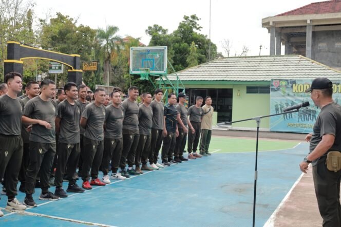 
					Kesehatan Fisik Jadi Prioritas: Kodim 1001/HSU-BLG Gelar Olahraga Bersama