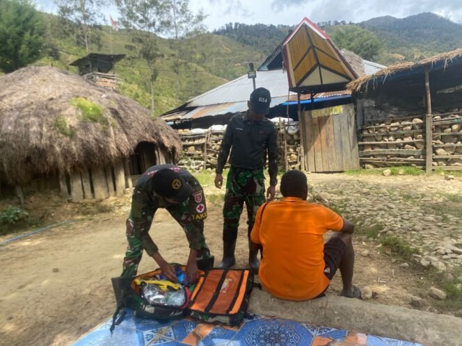 
					Pengabdian Satgas Yonif 614/RJP Pos Malagai: Pelayanan Kesehatan untuk Masyarakat Papua