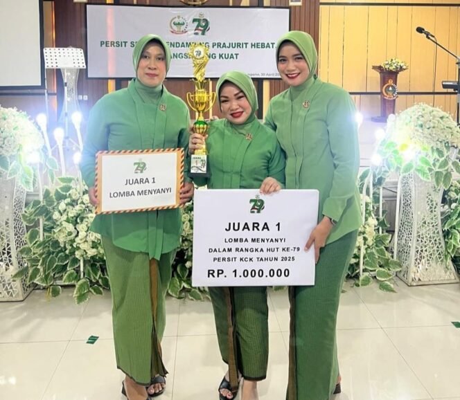 
					Persit Kartika Chandra Kirana Cabang XXXIV Kodim 1426 Takalar Ikuti Lomba Menyanyi Pada Peringatan HUT Ke-79 Persit Kartika Chandra Kirana