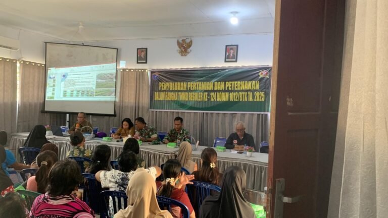 TMMD Kodim 1012/Buntok Fasilitasi Penyuluhan Pertanian dan Peternakan di Desa Talio