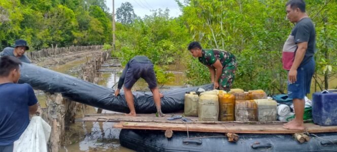 
					Semangat Gotong Royong, Antar Material Jalan Desa Talio Jadi Bukti Sinergi TMMD