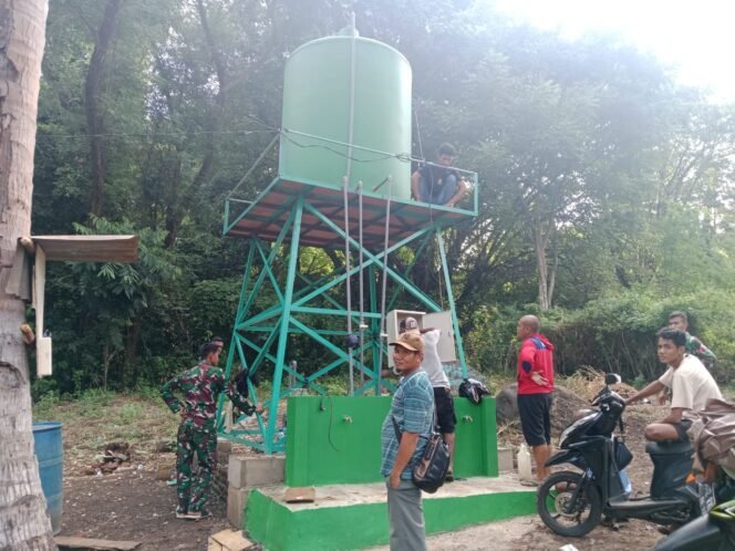 
					TMMD ke-124 Kodim 1624/Flotim Rampungkan Pembuatan Sumur Bor.