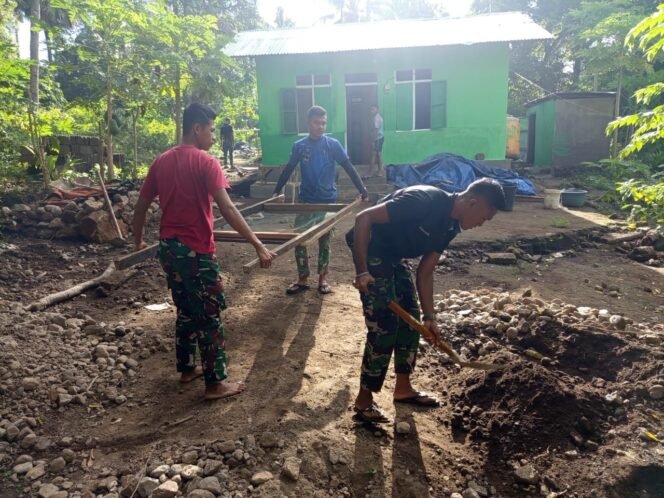 
					H -1 Penutupan TMMD 124 Kodim 1624/Flotim RTLH Bapak Florianus Siap Huni.