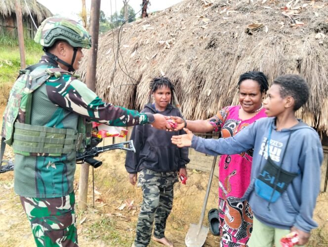 
					Kunjungan Satgas Yonif 614/RJP, Wujud Komitmen Membangun Hubungan Baik dengan Masyarakat