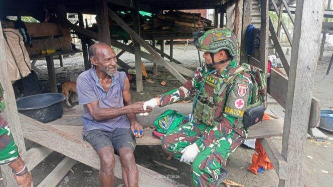 
					Warga Perbatasan Merasa Terlayani: Satgas Yonif 614/RJP Berikan Pengobatan Gratis