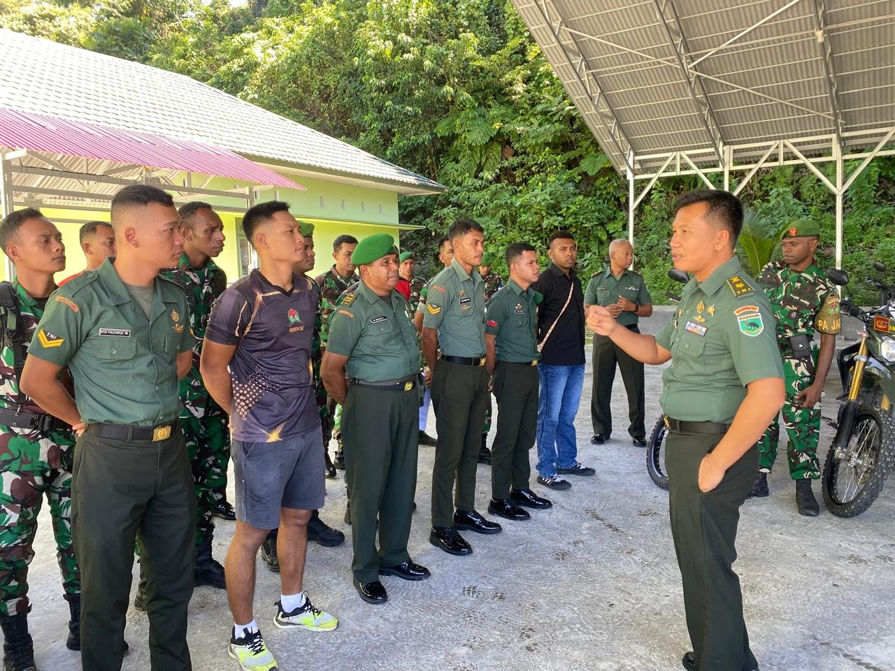 Kasilog Korem 182/JO Pimpin Apel Pengecekan Kendaraan Dinas Roda Dua