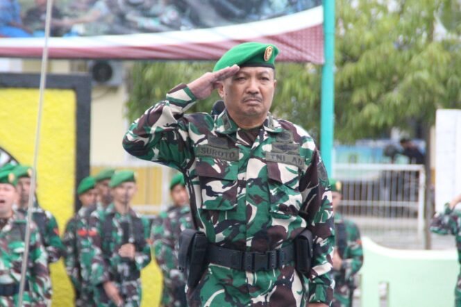 
					Kodim 1001/HSU-BLG Gelar Upacara Bendera dengan Semangat Kebangsaan