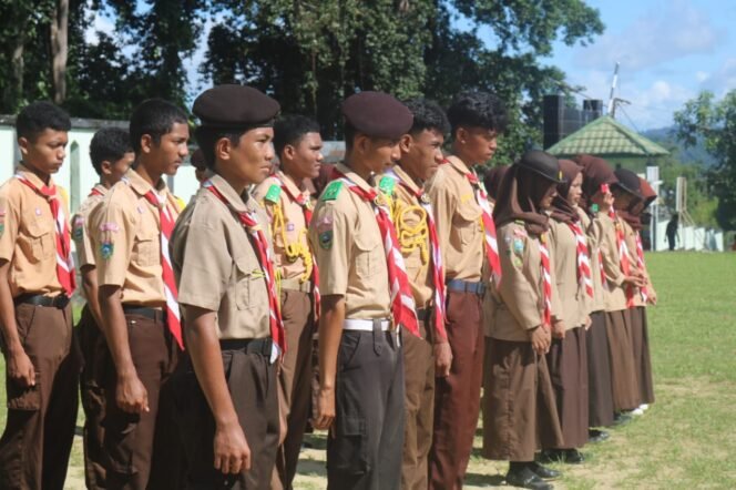 
					Siswa Siswi Se-Kabupaten Halmahera Selatan Ikuti Gelaran Perkemahan Sabtu Minggu Saka Wira Kartika Kodim 1509/Labuha