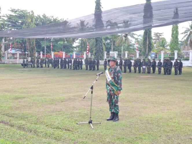 
					Satgas TMMD ke-124 Gelar Gladi Penutupan di Halaman Kantor Bupati Barsel