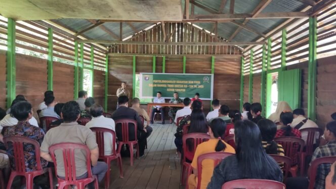 
					Satgas TMMD Ke-124 Kodim 1206/Putussibau Gelar Penyuluhan Non Fisik di Desa Tapang Da’an