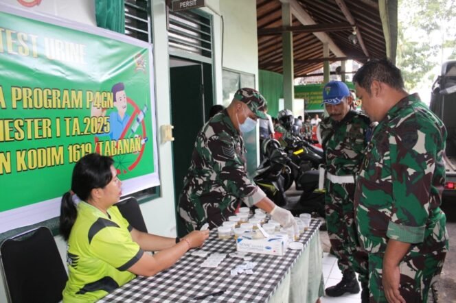
					Bukti Nyata TNI Dalam Perangi Narkoba, Kodim 1619/Tabanan Gelar Progran P4GN