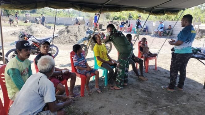 
					Kesehatan Juga Menjadi Perhatian dalam Kegiatan TMMD Kodim 1705/Nabire