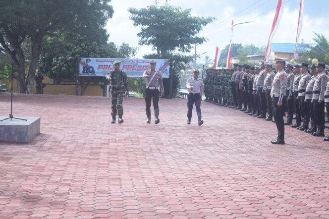 
Dandim 1621/TTS Diwakili Danramil 05/Panite Hadiri Apel Gelar Pasukan Operasi Patuh Turangga 2025