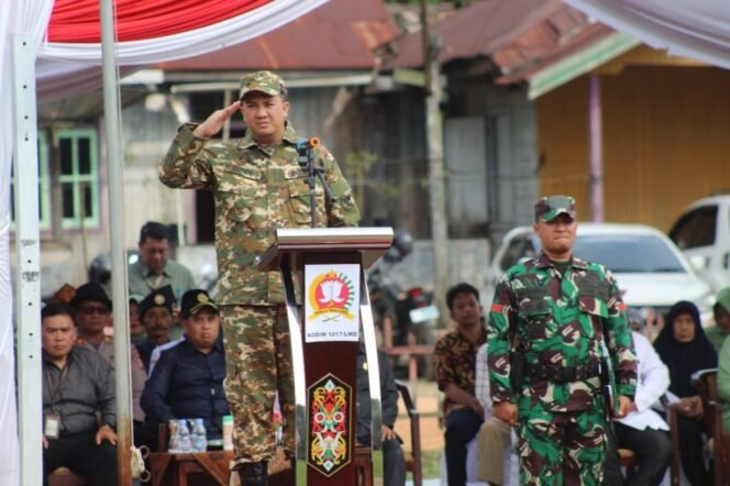 
					Bupati Lamandau Resmi Membuka TMMD Reguler ke-125 Kodim 1017/Lmd di Desa Batu Kotam