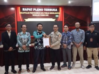 Kodim 1001/HSU-BLG Berpartisipasi dalam Rapat Pleno KPU Balangan