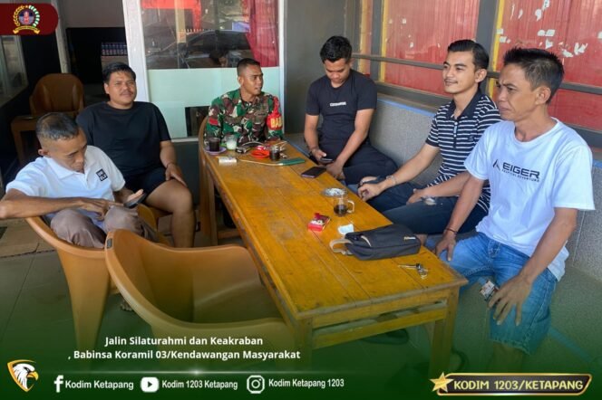 
					Jalin Silaturahmi dan Keakraban, Babinsa Koramil 03/Kendawangan Masyarakat