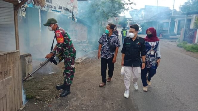 
					Cegah Demam Berdarah, Babinsa Kawal Tim Nakes Lakukan Pemogingan di Wilayah