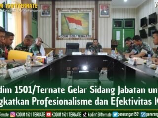 Kodim 1501/Ternate Gelar Sidang Jabatan untuk Meningkatkan Profesionalisme dan Efektivitas Kinerja
