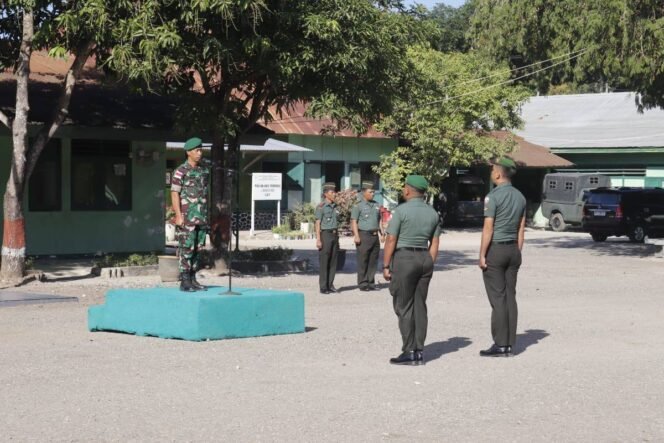 
Kodim Belu Gelar Acara Corps Raport Pindah Satuan Bintara dan Tamtama