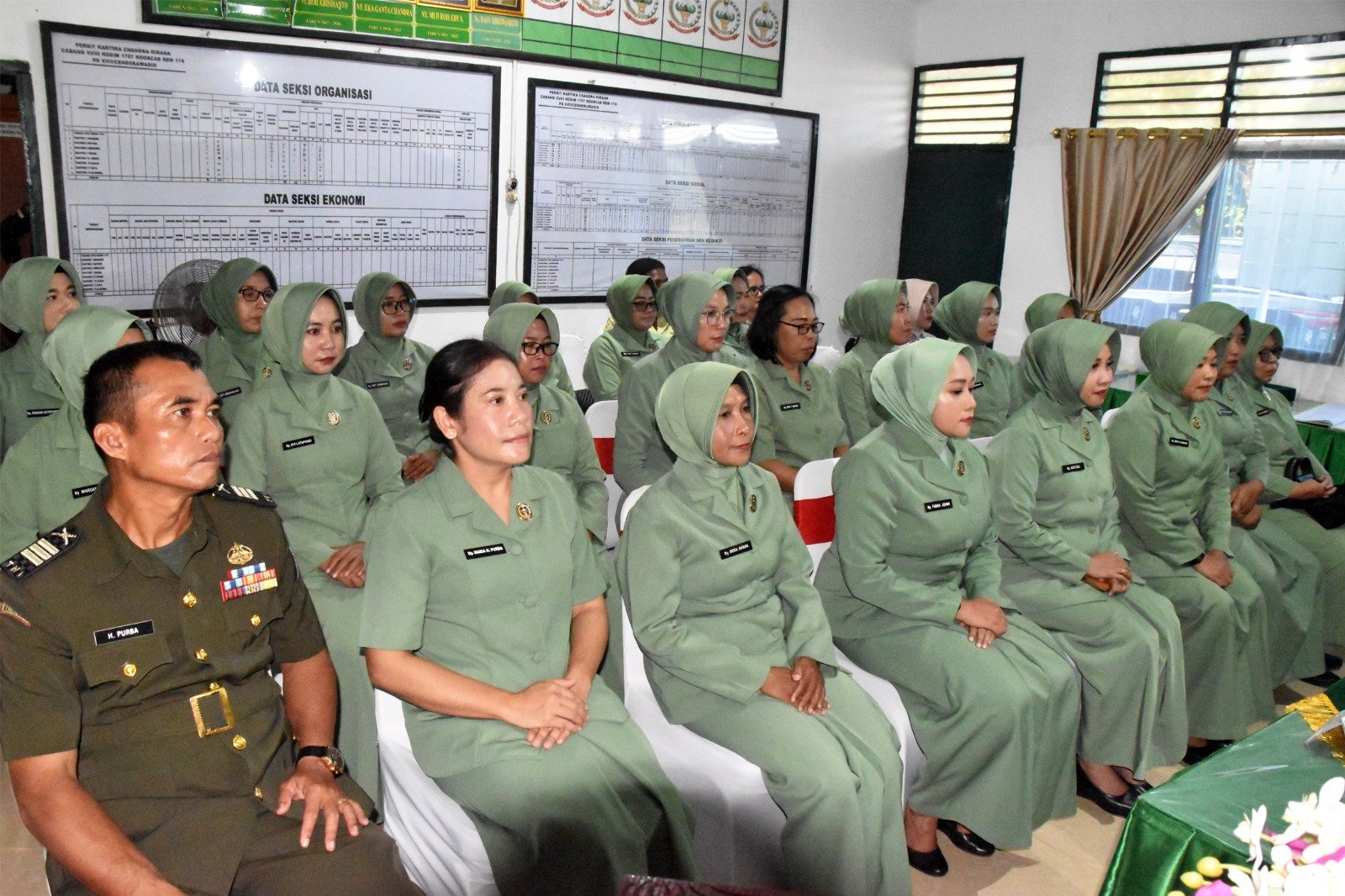 Serah Terima Jabatan di Persit KCK Cabang XVIII Kodim 1707/Merauke, Estafet Kepemimpinan Berlanjut