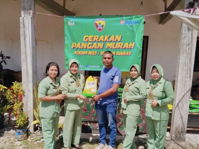 
					Kodim 1613/Sumba Barat dan Bulog Stabilkan Harga Pangan Lewat Operasi Pasar