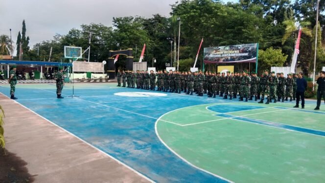 
					Kodim 1001/HSU-BLG Siap Jaga Stabilitas Keamanan Wilayah, Gelar Apel Siaga Bansit Demo