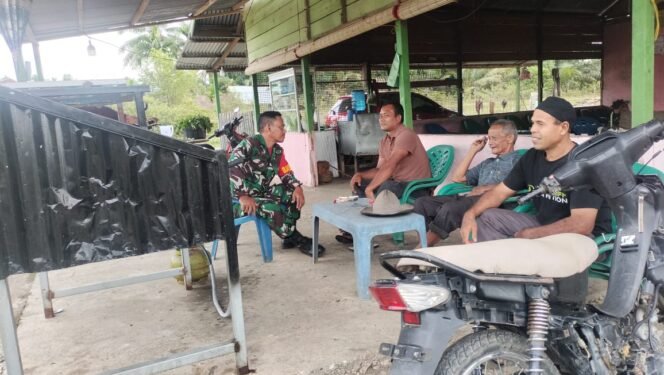 
					Serka Dede Satria Melaksanakan Komsos Bersama Warga Binaan di Gampong Manggie