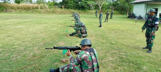 
					Kodim 1006/Banjar Laksanakan Latihan Menembak Senjata Ringan Triwulan III