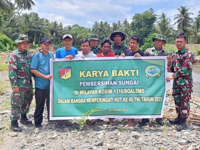 
					Kodim 1316/Boalemo Laksanakan BAKTI TNI PRIMA, Wujud Kepedulian TNI terhadap Lingkungan