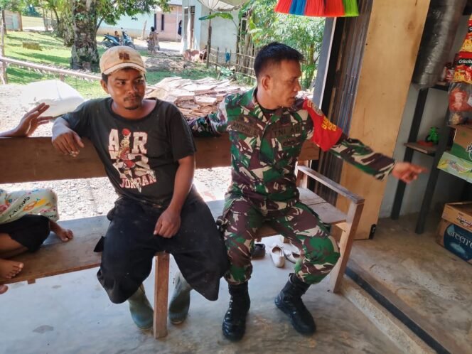 
					Babinsa Koramil 02/Woyla, Media Komsos untuk Jalin Silaturahmi Bersama Warga Binaan