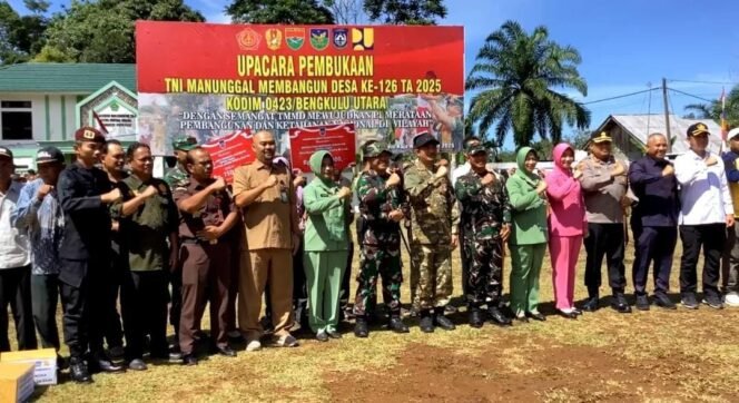 
					TMMD ke-126 Kodim 0423/Bengkulu Utara Resmi Dibuka: Wujud Semangat Pemerataan Pembangunan dan Ketahanan Nasional