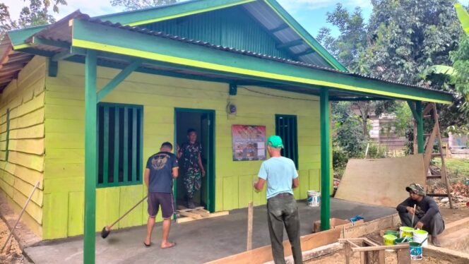 
					Proses Finishing Sasaran Fisik TMMD 126, RTLH 1 di Desa Uessi Hampir Rampung